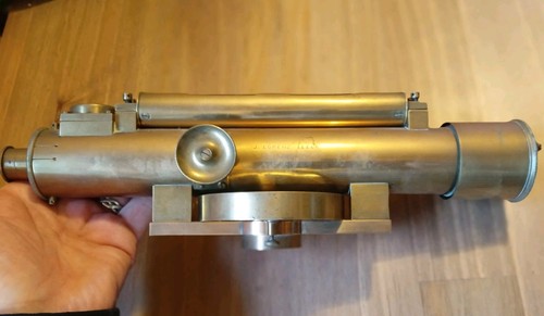 Antique brass theodolite j - brass, by