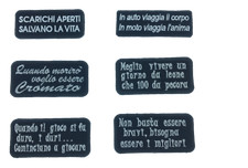 Patch toppe scritte moto