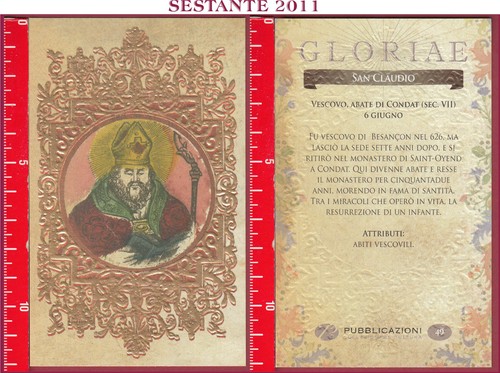 C48 santino holy card san - santino, s.