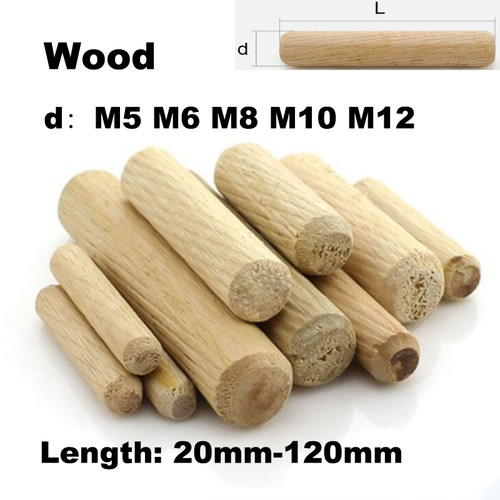 Wooden dowels woodwork - dowels, fluted