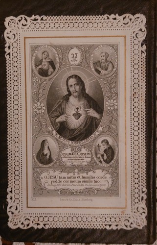 Santino sacro cuore gesù - santino, di