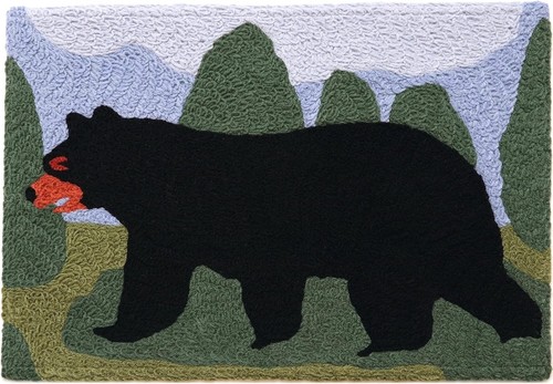 Tappeto accento orso - , nero