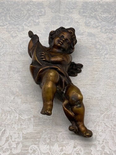 Grande putto con mandolino - putto,