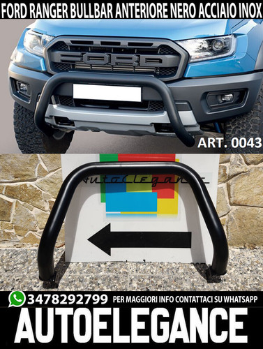Bull bar nero per ford - ford, ranger