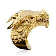anello drago argento 925 con