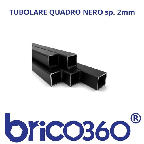 Tubolare ferro quadrato - ferro, nero