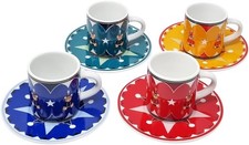 Bialetti Set 4 Tazzine da