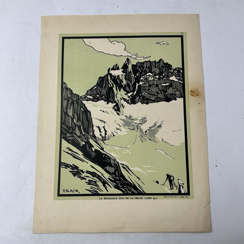 Stampa meije alpi francesi - stampa,