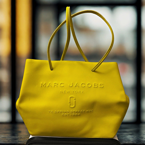 Borsa marc jacobs logo giallo - logo,