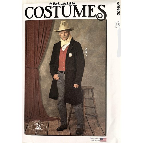 Costume cappotto western uomo