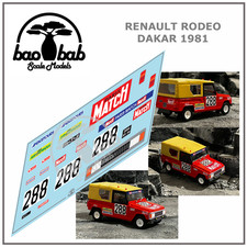 Decals 1/43 Renault Rodeo Dakar 1981