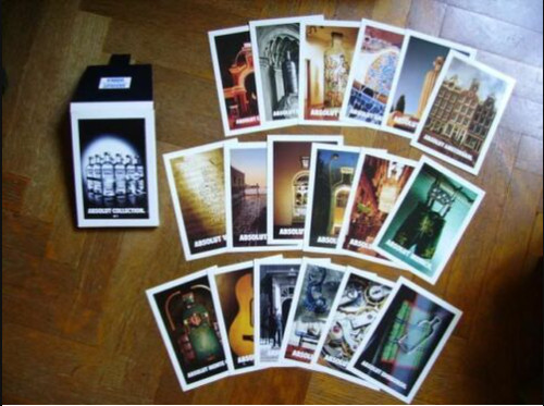 Cofanetto cartoline absolut - cofanetto,