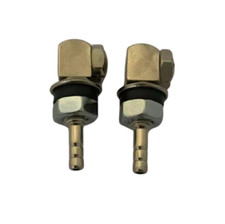 2 Spruzzatori Spruzzini Cromati Tergi Tergicristallo Lavavetro FIAT 500 D Epoca