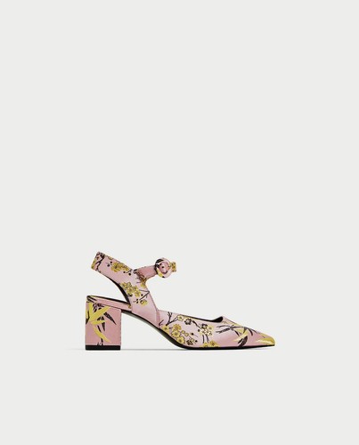 Zara women pink jacquard - zara,