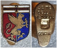Distintivo calcio ⚽️ GENOA ??spilla GENOVA piedino ARTE MEDAGLIA badge SMALTO❗