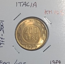 Italia 200 lire, 1979  -  km