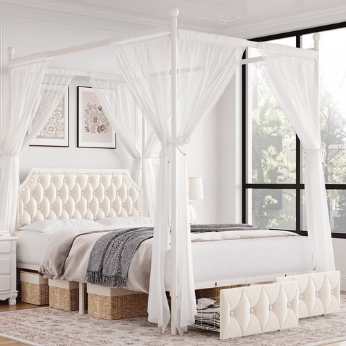 Struttura letto baldacchino - letto,
