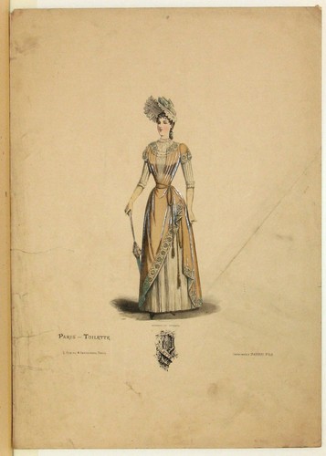 Stampa antica moda francese - stampa,