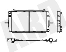 RADIATORE ACQUA RAFFREDAMENTO MOTORE e Ford Sierra 1.3 1.6 2.0 1982/1984