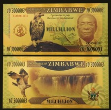 Banconota Zimbabwe 1 milione