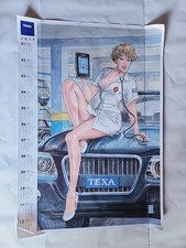 Poster Pubblicitario Texa 2014 Designer Milo Manara Cm 70x100