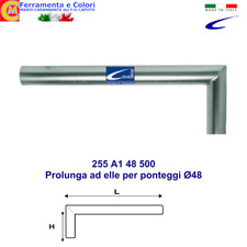Tubo Zincato Prolunga a L