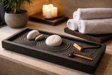 Giardino Zen con Sabbia Nera e