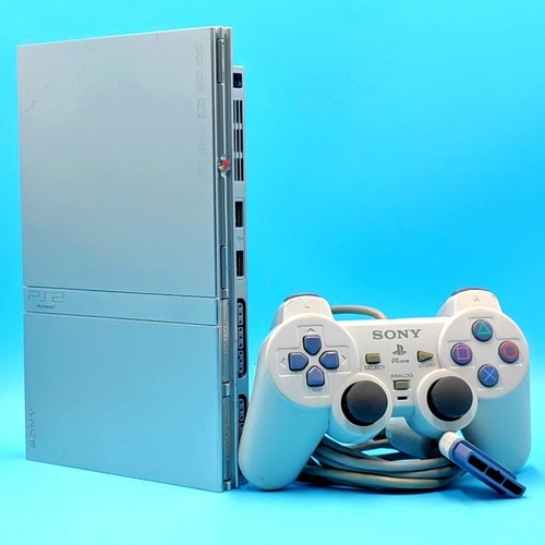 Ps2 slim silver console - ps2,