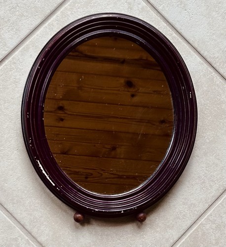 Specchio comò ovale fine xix - specchio,