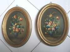 COPPIA DI QUADRETTI OVALI