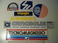 LOTTO 7 PZ ADESIVI ADESIVO AUTO MOTO VINTAGE ANNI 80 CON SEGNI TEMPO VEDI FOTO