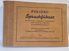 Polizia guida linguistica tedesco inglese francese russo 1946 polizia precoce