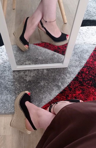 Sandali con zeppa peep - zeppa/peep, toes
