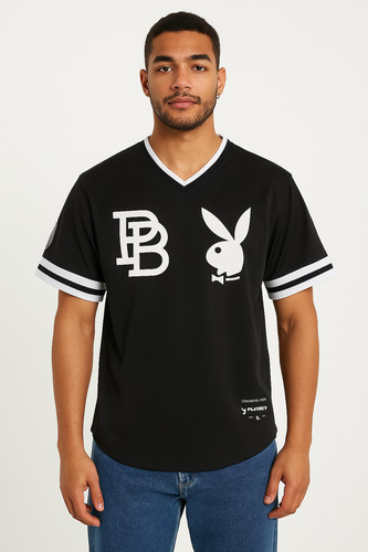 Playboy maglia uomo nera tux