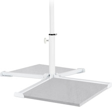 Plattenständer Sonnenschirm Weiß Base per Ombrellone, Piedistallo per Aste Paras