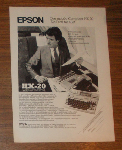 Rara pubblicità epson 20 - rara,