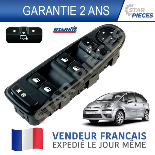 Bouton leve vitre - bouton, gauche