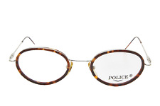 POLICE 2389 47 078 ARGENTO/TARTUGA ovale vintage montatura frame 1991?uomo