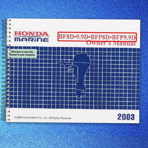 Honda bf8d bf99d marine - bf8d,