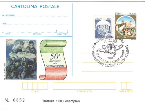 1998 c231 annullo 50 - 1998, 50°