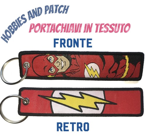 Fabric keychain flash red - keychain,