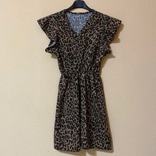 Vestito Vestitino Animalier Maculato Leopardato Casual Elegante Made in Italy
