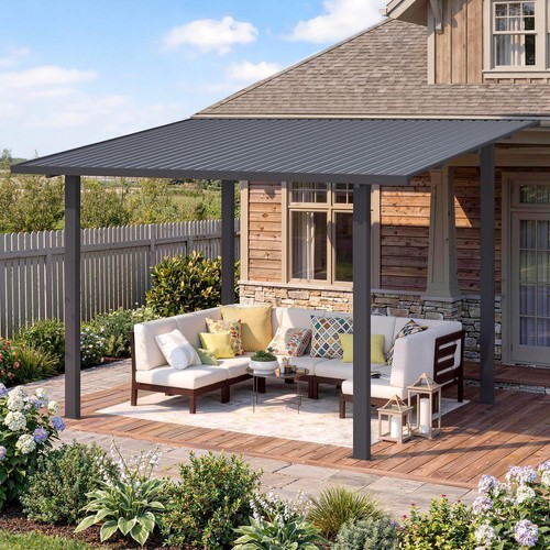 Metal hardtop lean - hardtop, gazebo