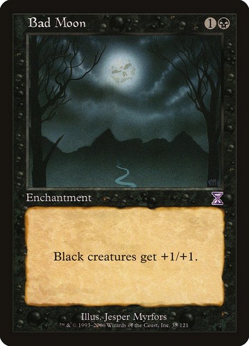 Mtg bad moon english exc - mtg,