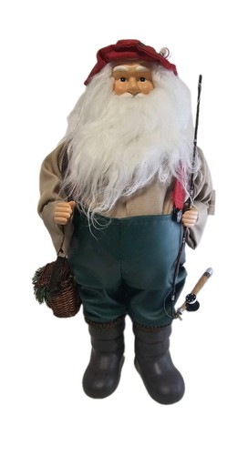 Pescatore babbo natale - natale, figura