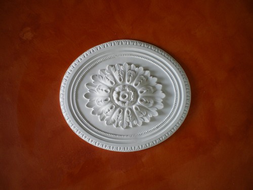 Rosoni gesso bianco - bianco, per