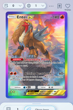 Pokemon TCG POCKET - Arcobaleno Entei Raro 2⭐, Molle Appartate, Inglese