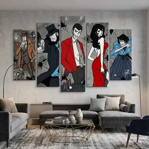 Quadro lupin iii friends - lupin, e