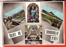 CARTOLINA SERRAVALLE D'ASTI  ACQU  VIAGGIATA 1960 SALUTI  VEDUTE