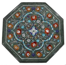 12 " Verde Marmo Table Top